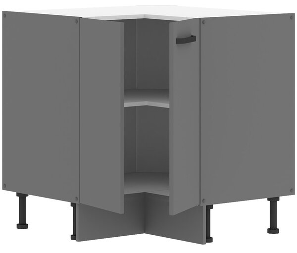 Kuchyňská linka NESSANT se | 250x280 cm | zásuvky PREMIUM BOX | šedá mat