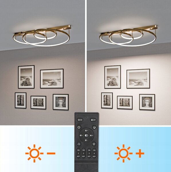 Zlaté designové stropní LED svítidlo 156 W, 14 040 lm, 3000/4000/6500 K, IP20