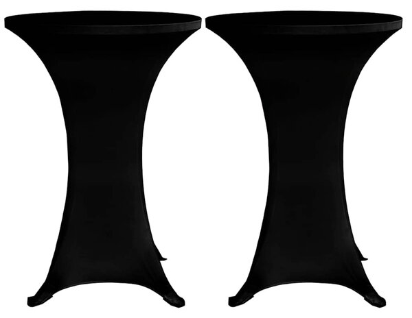 Návleky na koktejlový stůl Ø 60 cm černé strečové 4 ks 279071