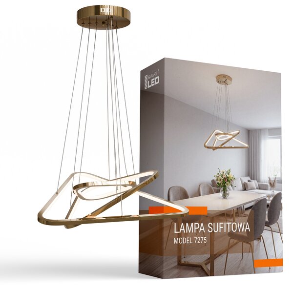 Designové závěsné LED svítidlo 146 W, 13 140 lm, teplá bílá, IP20