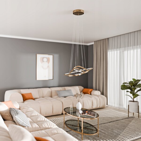Designové závěsné LED svítidlo 146 W, 13 140 lm, teplá bílá, IP20