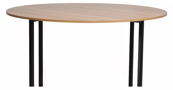 Kulatý jídelní stůl s deskou v dekoru dub ALTO 120x120