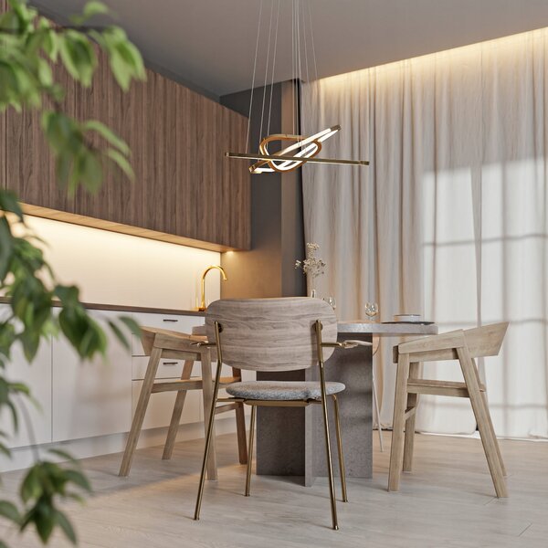 Designové závěsné LED svítidlo 146 W, 13 140 lm, teplá bílá, IP20