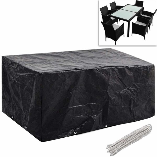 Plachty na zahradní nábytek 2 ks polyratan 10 oček 240 x 140 cm 279123