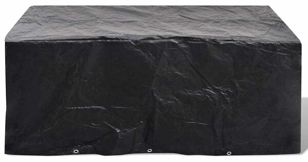 Plachty na zahradní nábytek 2 ks polyratan 10 oček 240 x 140 cm 279123