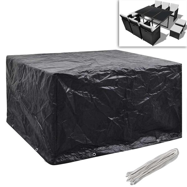 Plachty na zahradní nábytek 2 ks pro 6 osob 8 oček 172 x 113 cm 279120