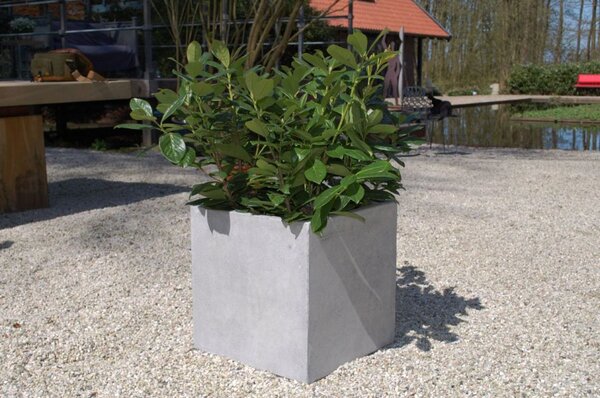 Květináč BLOCK, sklolaminát, 40x40x40 cm, beton design