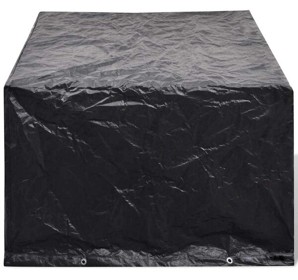 Plachty na zahradní nábytek 2 ks polyratan 8 oček 180 x 140 cm 279122