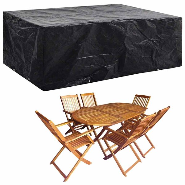 Plachty na zahradní nábytek 2 ks 8 oček 242 x 162 x 100 cm 279131