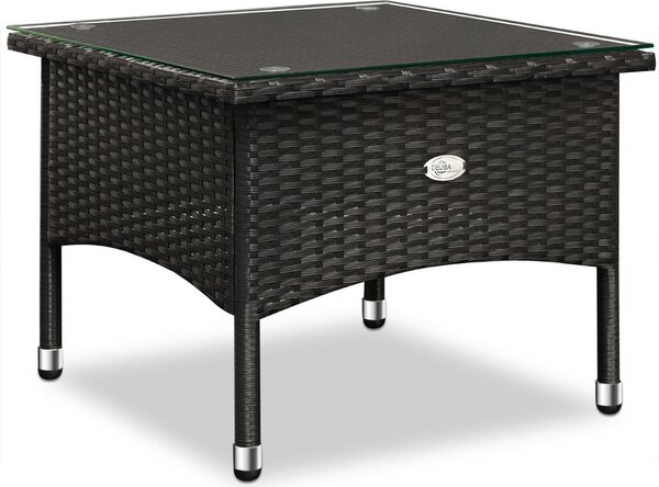 Deuba Ratanový stolek / čajový stůl - 50 x 50 x 45 cm