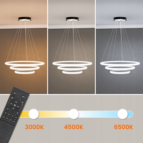 Designové závěsné LED svítidlo 182 W, kruhové, IP20