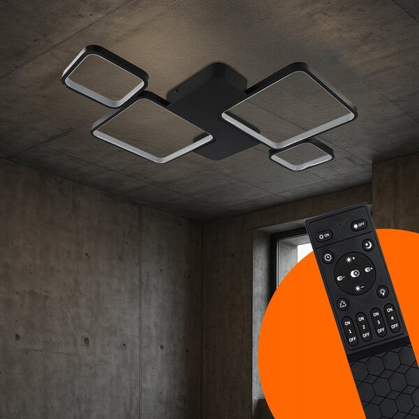 LED závěsné svítidlo 66 W, 5940 lm, 3 režimy barvy světla, IP20