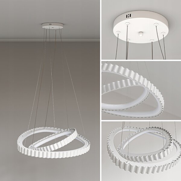 Bílé LED závěsné svítidlo 84 W – teplá bílá, 7560 lm, IP20