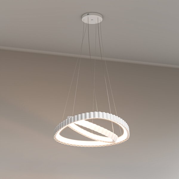 Bílé LED závěsné svítidlo 84 W – teplá bílá, 7560 lm, IP20
