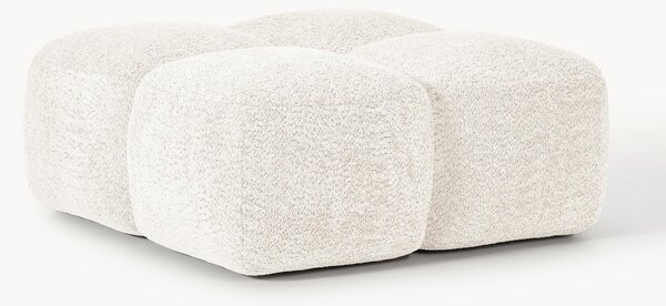 Podnožka z plyšového bouclé Tayla