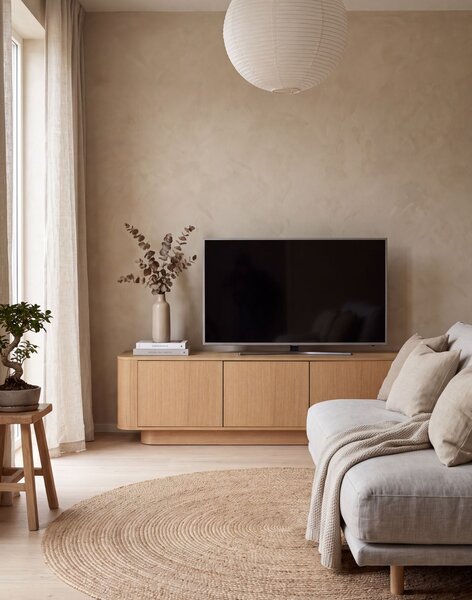 Stojící TV stolek Navan 160 cm, dřevěný