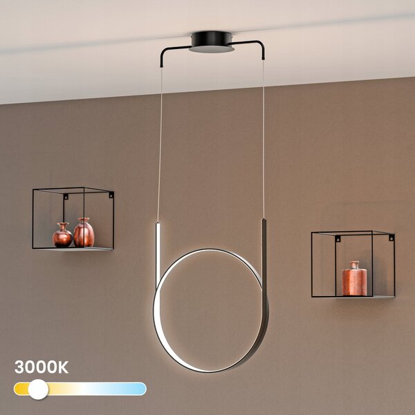 Bílé LED závěsné svítidlo 66 W – teplá bílá, IP20