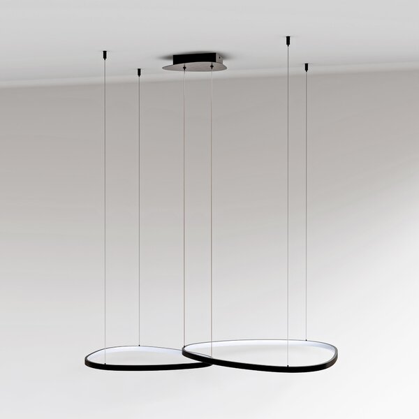 Bílé LED závěsné svítidlo 80 W – teplá bílá, IP20