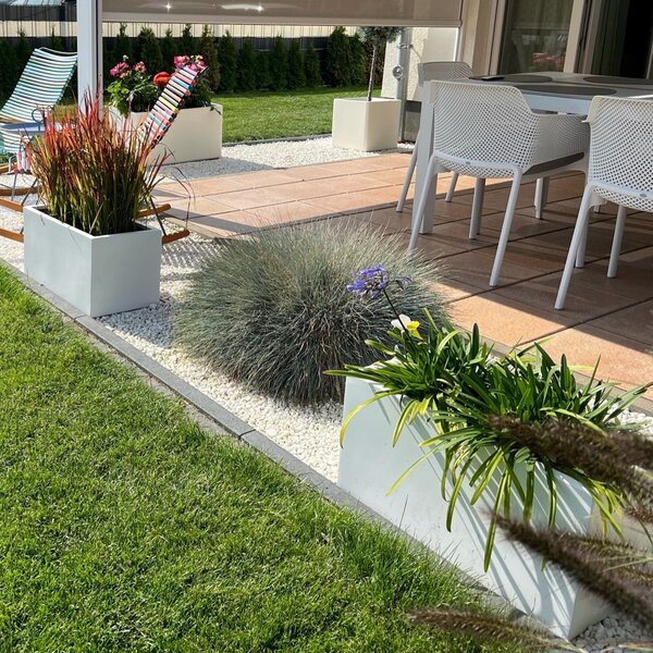 Truhlík MAXI, sklolaminát, šířka 80 cm, beton design
