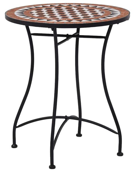 3dílný mozaikový bistro set keramický terakotový 279689