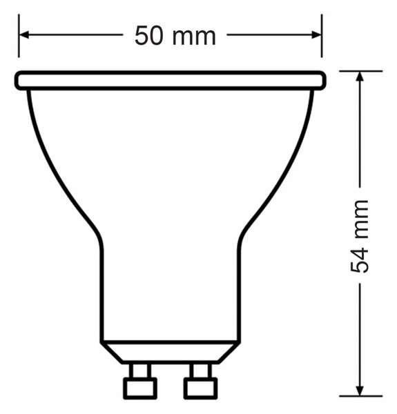 LED žárovka Philips GU10 - 4,9W - 550 Lm - teplá bílá - CorePro Premium