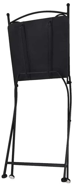 3dílný mozaikový bistro set keramický šedý 279690