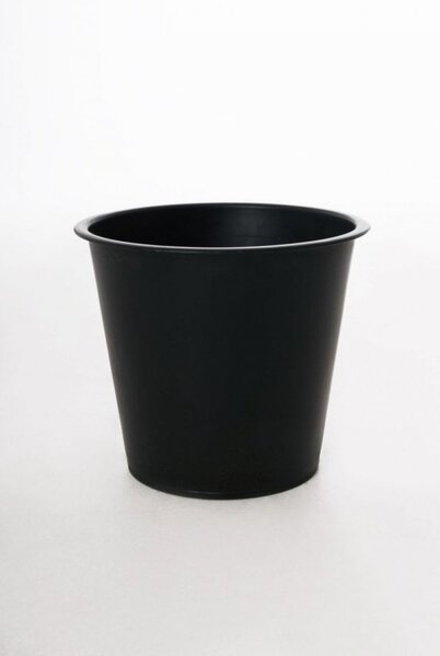Kulatá plastová vložka, Ø 21 cm x výška 19,5 cm, černá
