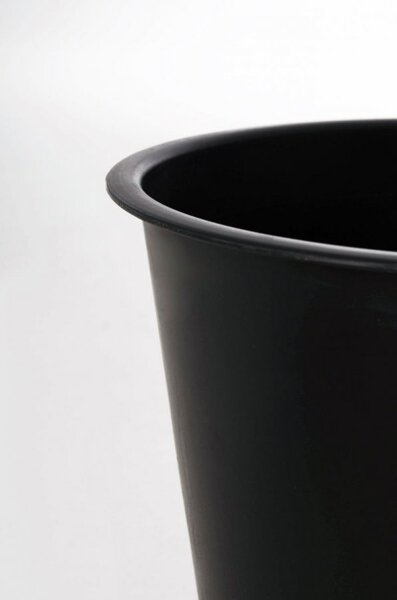 Kulatá plastová vložka, Ø 21 cm x výška 19,5 cm, černá