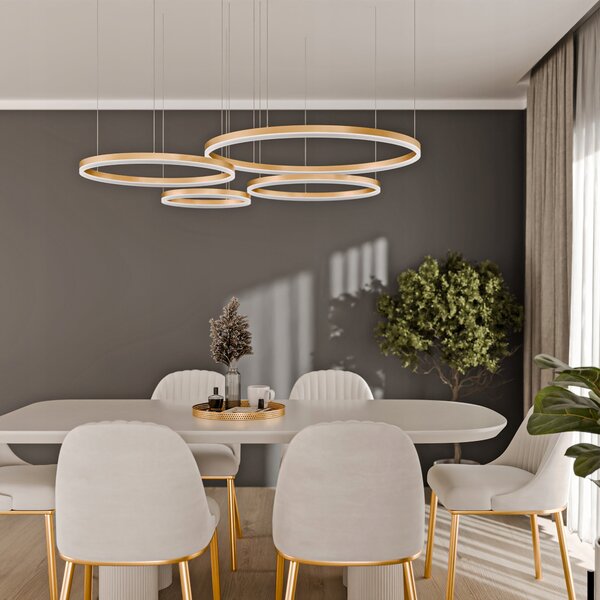Zlaté LED závěsné svítidlo 272 W, IP20
