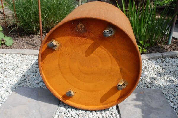 Květináč NEW RONDO, corten, Ø 50 cm, hnědý
