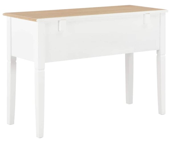 Psací stůl bílý 109,5 x 45 x 77,5 cm dřevo 280069