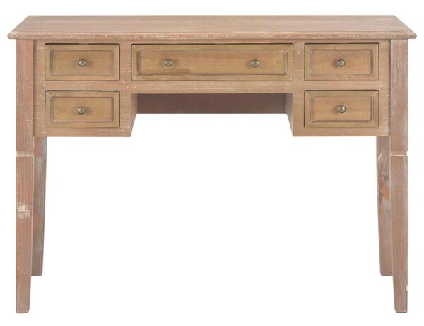 Psací stůl hnědý 109,5 x 45 x 77,5 cm dřevo 280072