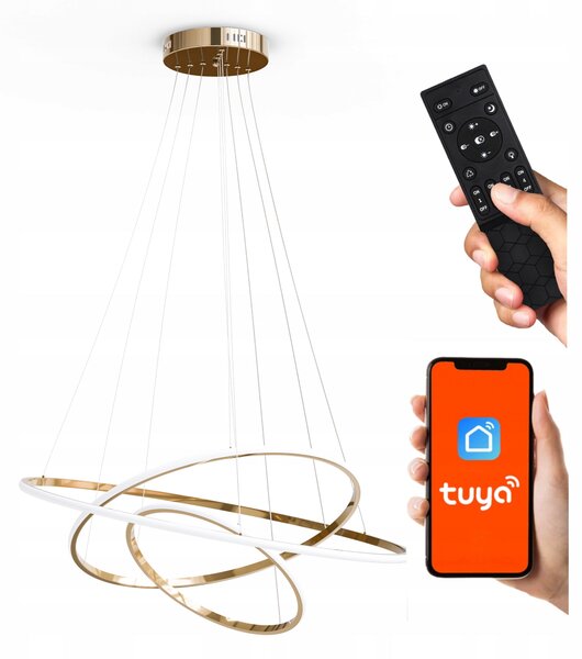 Zlaté designové závěsné LED svítidlo 113 W, IP20