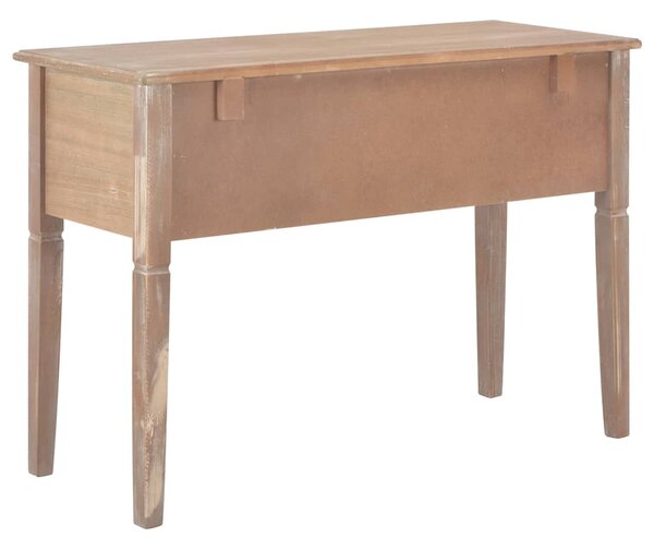 Psací stůl hnědý 109,5 x 45 x 77,5 cm dřevo 280072
