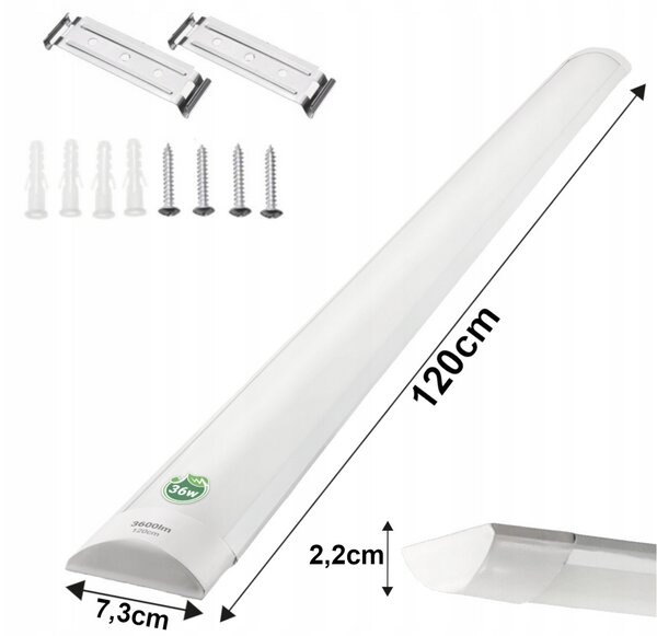 LED panel MARS - svítidlo SLIM - 120cm - 36W - 230V - 3600Lm - neutrální bílá BERGE