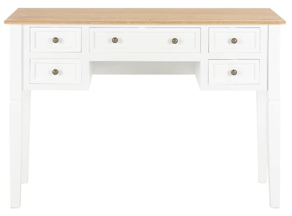 Psací stůl bílý 109,5 x 45 x 77,5 cm dřevo 280069