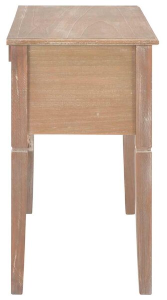 Psací stůl hnědý 109,5 x 45 x 77,5 cm dřevo 280072