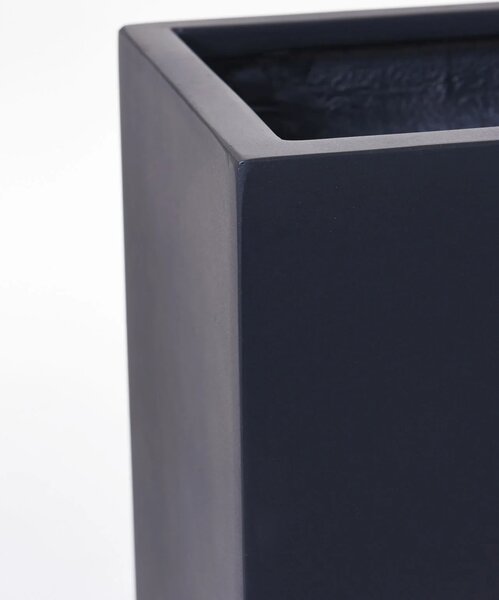 Květináč ELEMENTO, sklolaminát, šířka 88 cm, antracit, na kolečkách