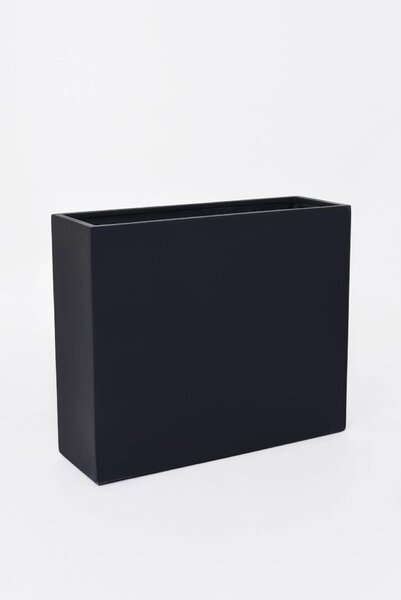 Květináč ELEMENTO, sklolaminát, šířka 88 cm, antracit, na kolečkách