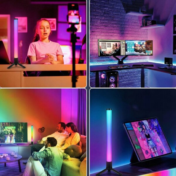 Sada 2 LED stolních lamp na USB 5 V, 10 W, výška 36 cm