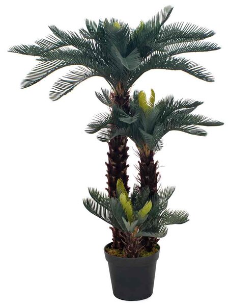 Umělá rostlina cykas japonský s květináčem zelená 125 cm 280186