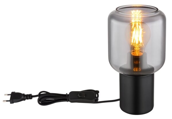 Globo 21004S - Stolní lampa NINJO 1xE27/40W/230V černá
