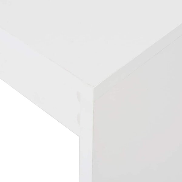 Barový stůl s regálem bílý 110 x 50 x 103 cm 280211