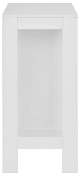 Barový stůl s regálem bílý 110 x 50 x 103 cm 280211
