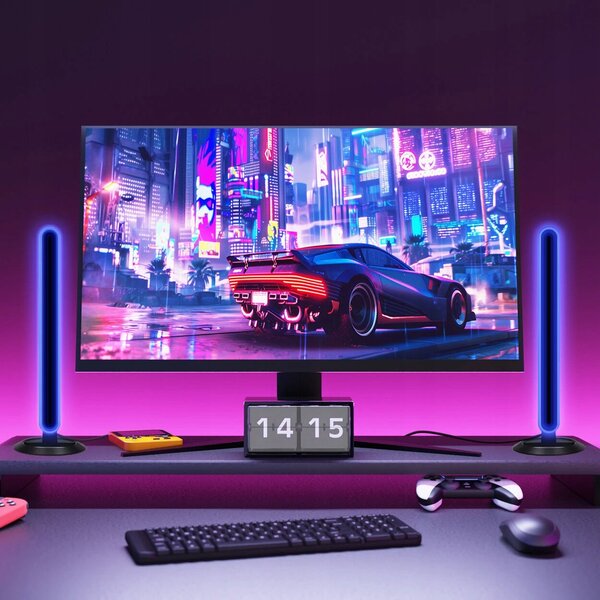 Sada 2 LED světelných sloupků na USB 5 V, výška 30 cm