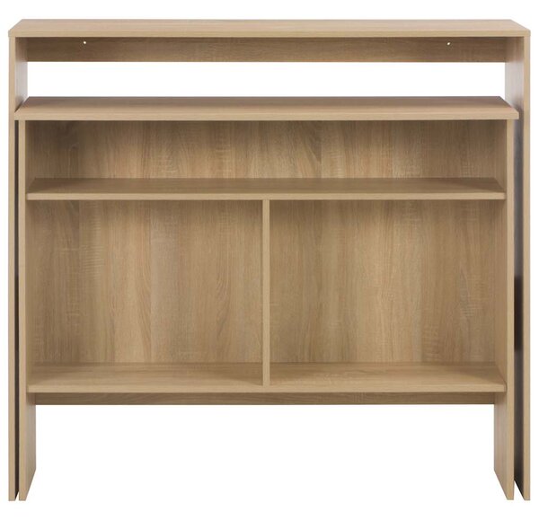 Barový stůl se 2 stolními deskami dub 130 x 40 x 120 cm 280219