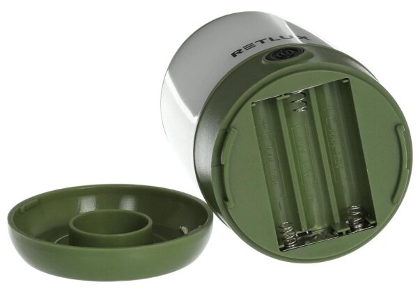 Retlux - LED Stmívatelná přenosná lampa LED/3W/3xAAA zelená