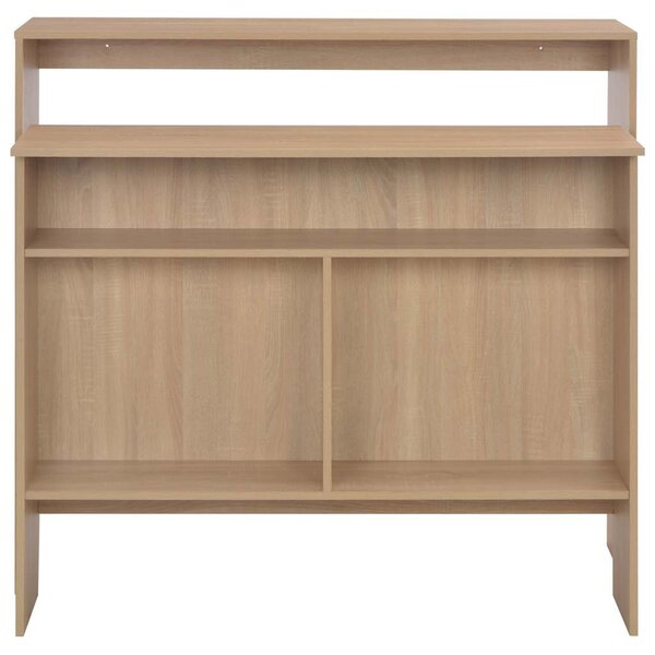 Barový stůl se 2 stolními deskami dub 130 x 40 x 120 cm 280219