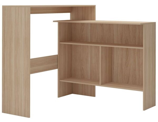 Barový stůl se 2 stolními deskami dub 130 x 40 x 120 cm 280219