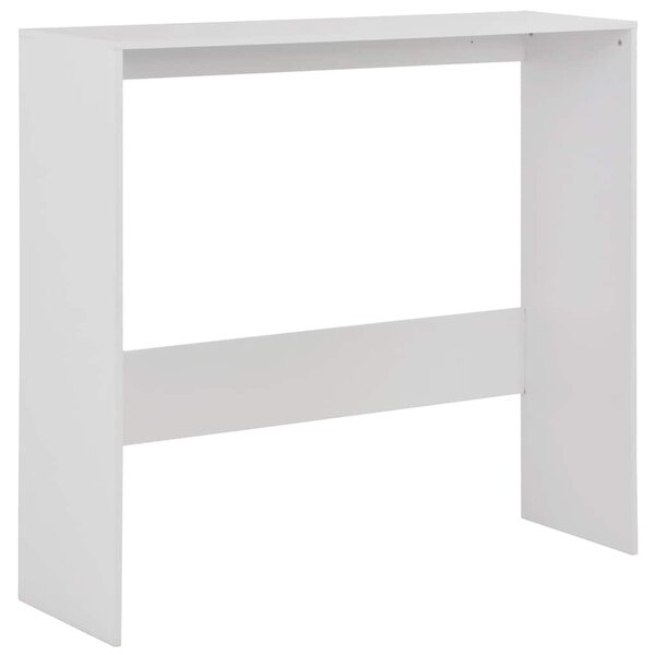 Barový stůl se 2 stolními deskami bílý 130 x 40 x 120 cm 280217